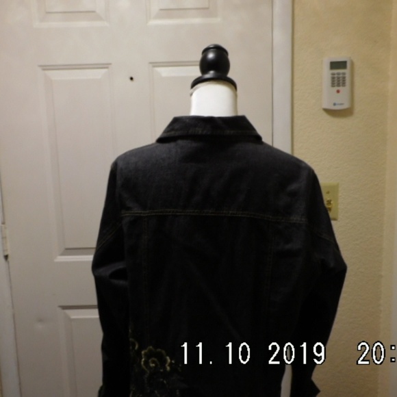 Laura Ashley Denim Rhinestone Jacket - Picture 6 of 7